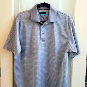 PGA Tour Gray Short Sleeve Collar Shirt